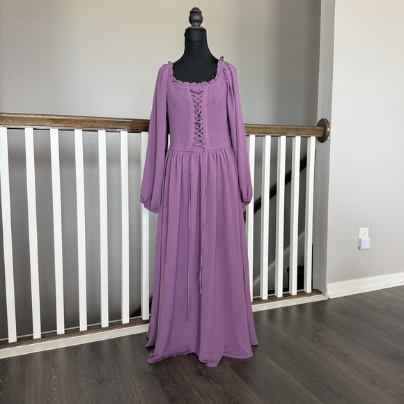 Scarlet Darkness Dresses & Skirts - Scarlet Darkness Corset Renaissance Victorian Dress Large Purple Festival Witchy